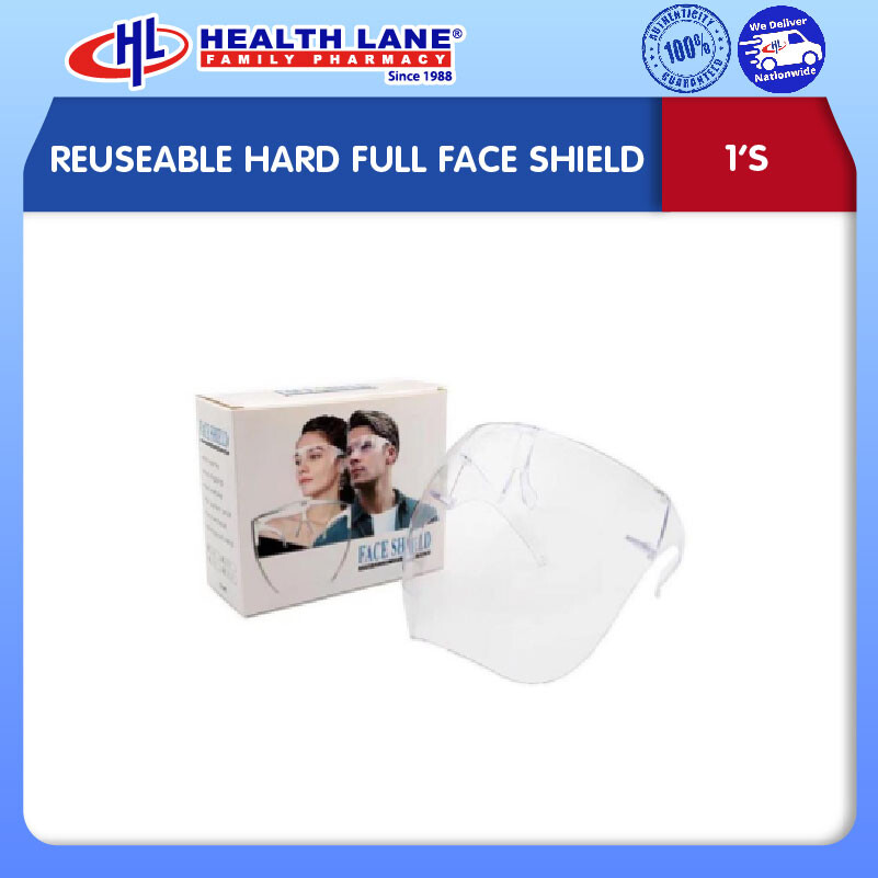 REUSEABLE HARD FULL FACE SHIELD (1'S)